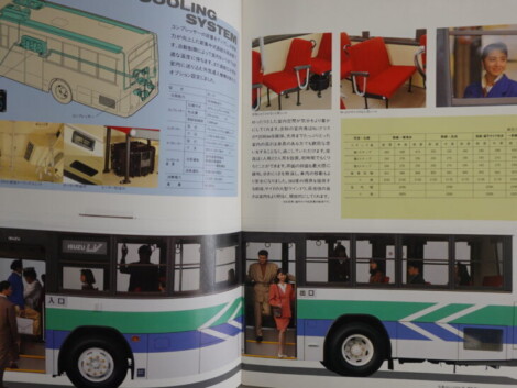 旧車カタログ いすゞ自動車 ISUZU CUBIC LV／LT 大型路線・観光バス2冊