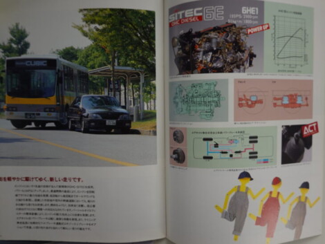 旧車カタログ いすゞ自動車 ISUZU CUBIC LV／LT 大型路線・観光バス2冊