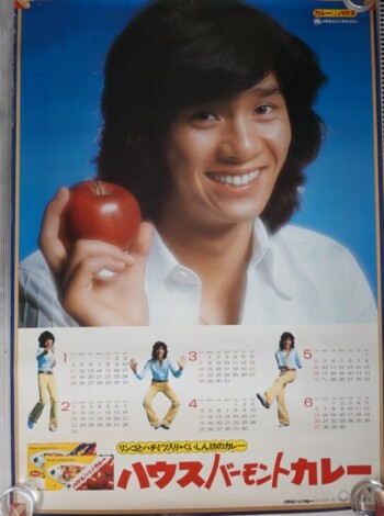 西城秀樹ポスター ハウスバーモントカレー他