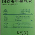 国鉄電車編成表1978年版